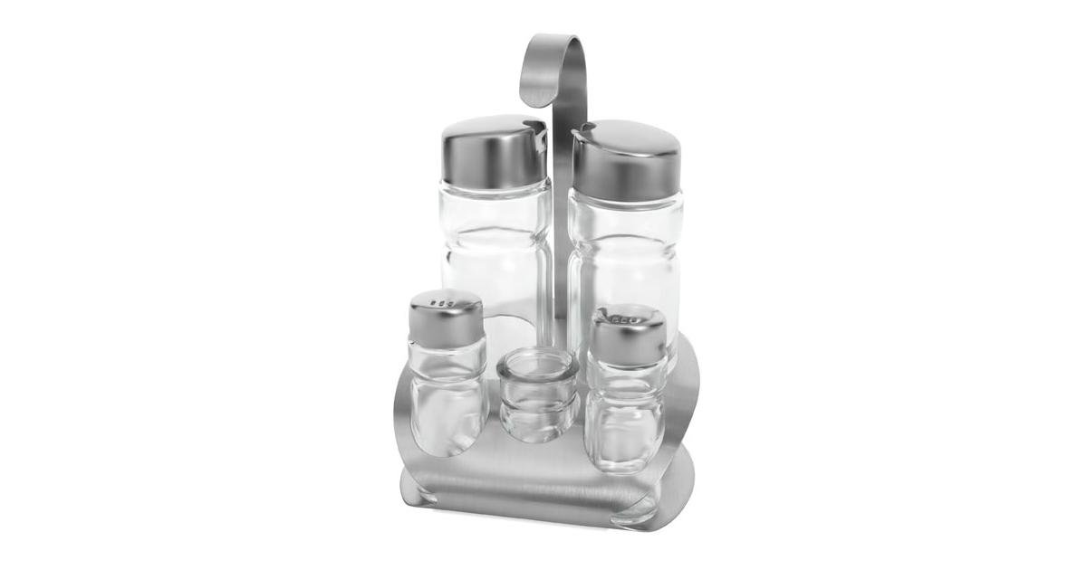 ZAČINSKI SET INOX STAKLO 5/1 BR-1004 ZAČINSKI SET INOX STAKLO 5/1 BR-1004
